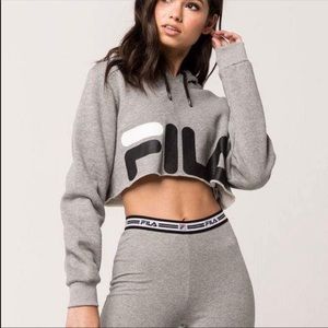 Fila Cropped Hoodie